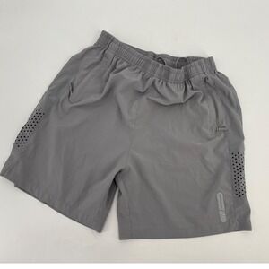 Northyard Mens Athletic Shorts Gray Size Large Zipper Pockets Running Training